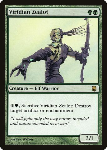 Viridian Zealot (DST-090) - Darksteel