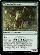 Thrashing Mossdog (CLU-176)  - Ravnica: Clue Edition
