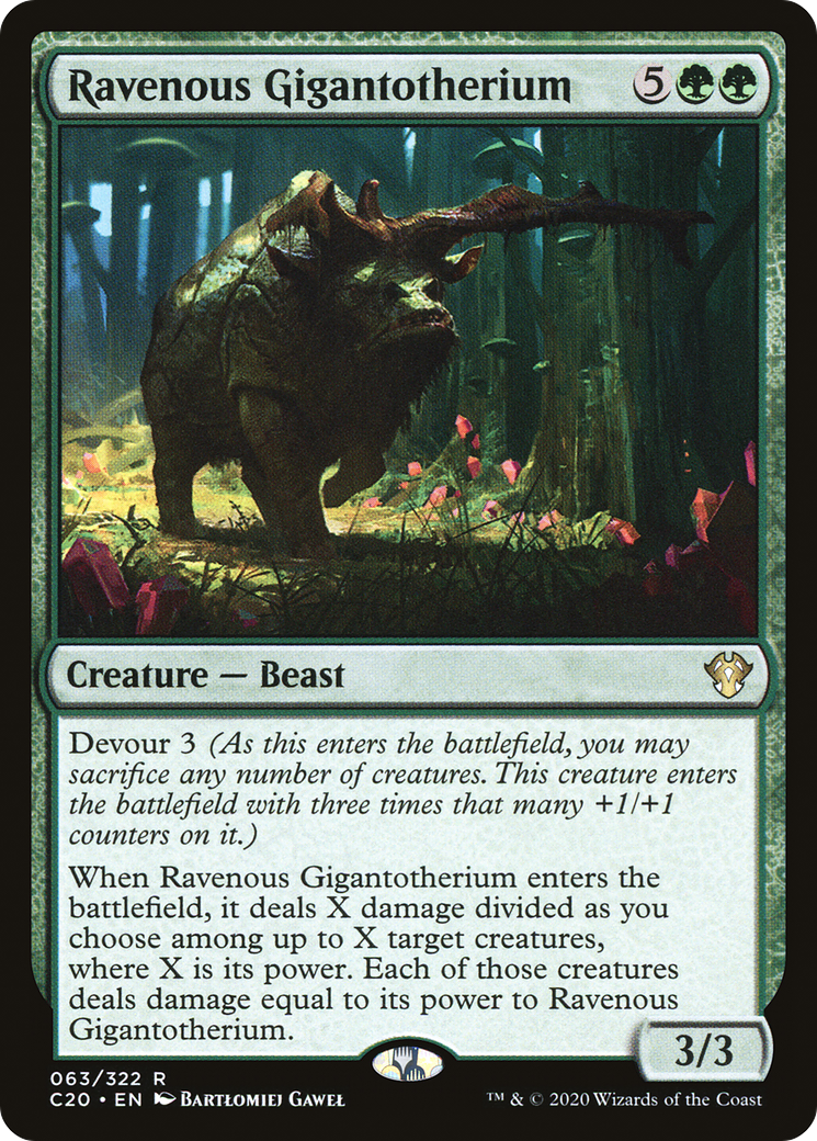 Ravenous Gigantotherium (C20-063)  - Commander 2020