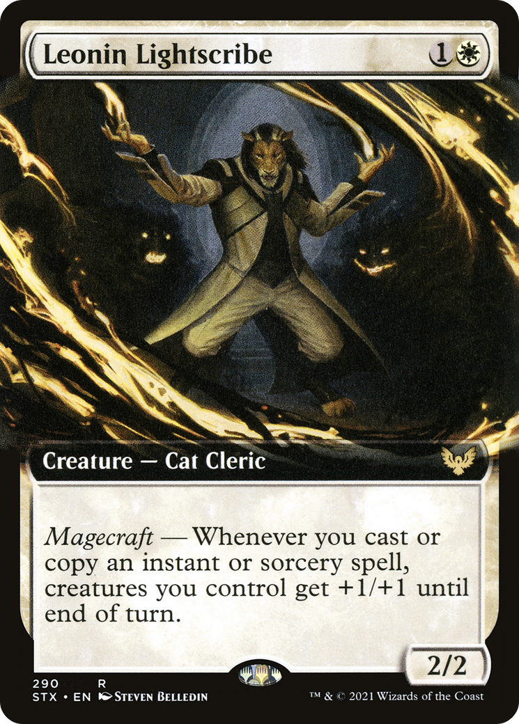 Leonin Lightscribe (Extended Art) (STX-290)  Foil - Strixhaven: School of Mages: (Extended Art)