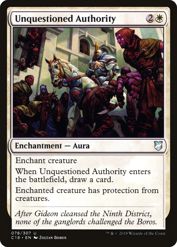 Unquestioned Authority (C18-078)  - Commander 2018