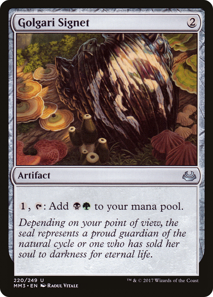 Golgari Signet (MM3-220)  - Modern Masters 2017