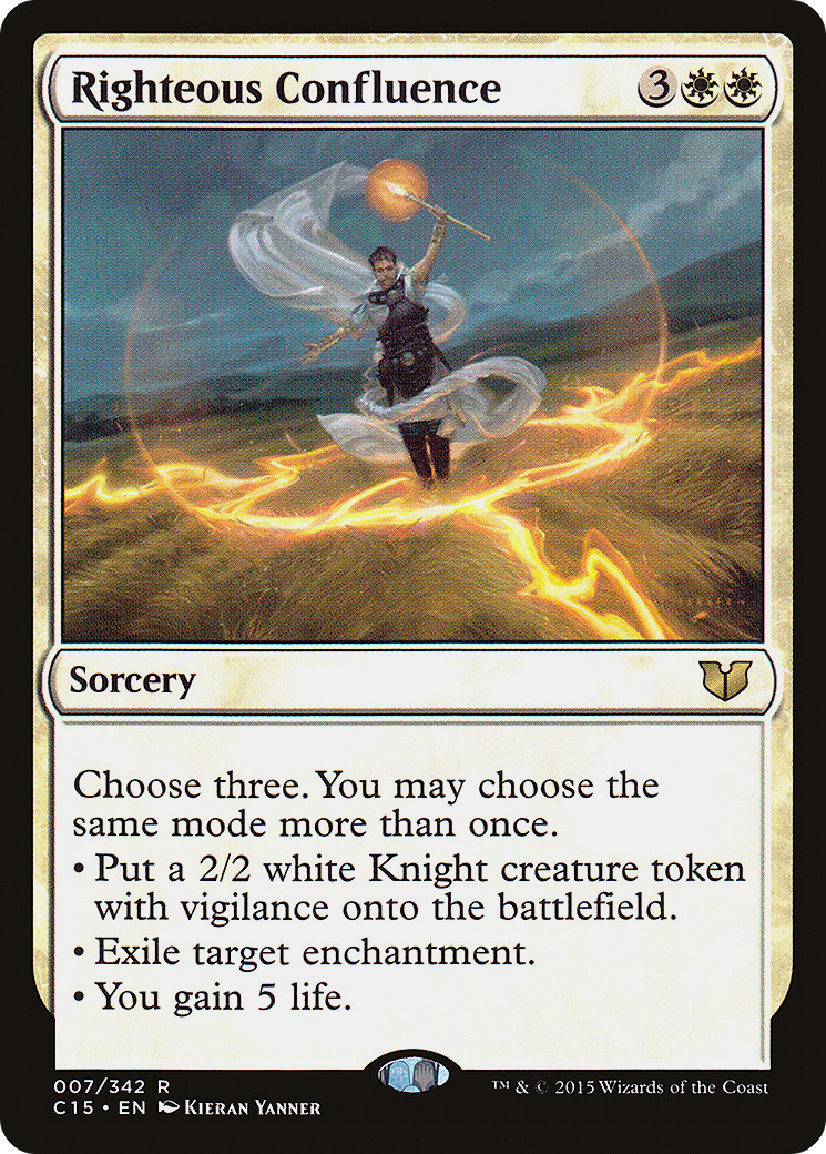 Righteous Confluence (C15-007)  - Commander 2015