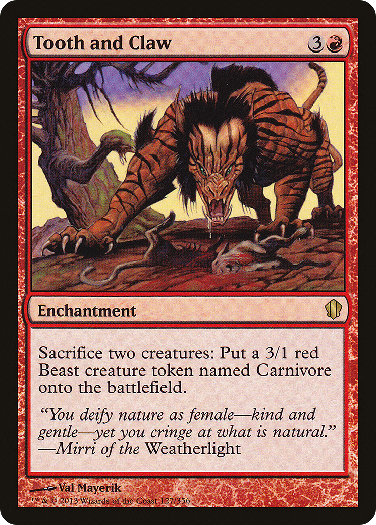 Tooth and Claw (C13-127)  - Commander 2013