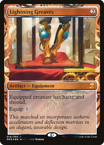 Lightning Greaves (MPS-014)  Foil - Kaladesh Inventions