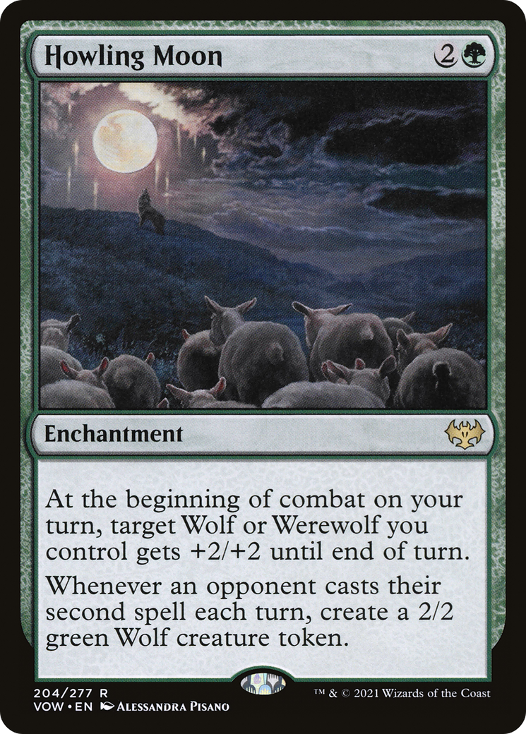Howling Moon (VOW-204)  Foil - Innistrad: Crimson Vow