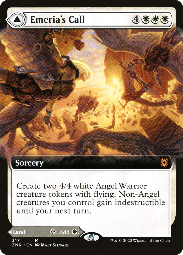 Emeria's Call (Extended Art) (ZNR-317)  Foil - Zendikar Rising: (Extended Art)