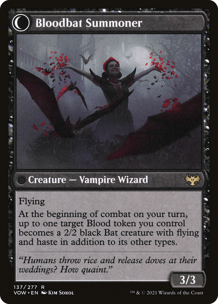 Voldaren Bloodcaster (VOW-137)  - Innistrad: Crimson Vow: (Double Faced Transform)