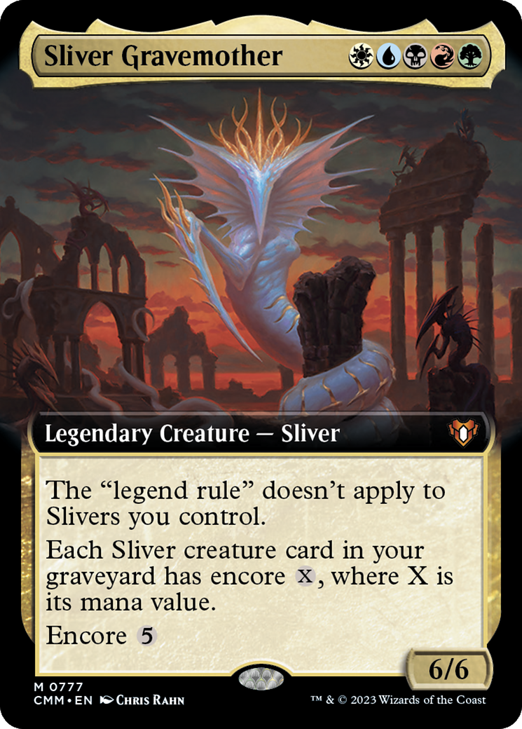 Sliver Gravemother (Extended Art) (CMM-777)  - Commander Masters: (Extended Art)