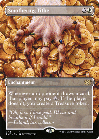 Smothering Tithe (Borderless) (2X2-342)  Foil - Double Masters 2022