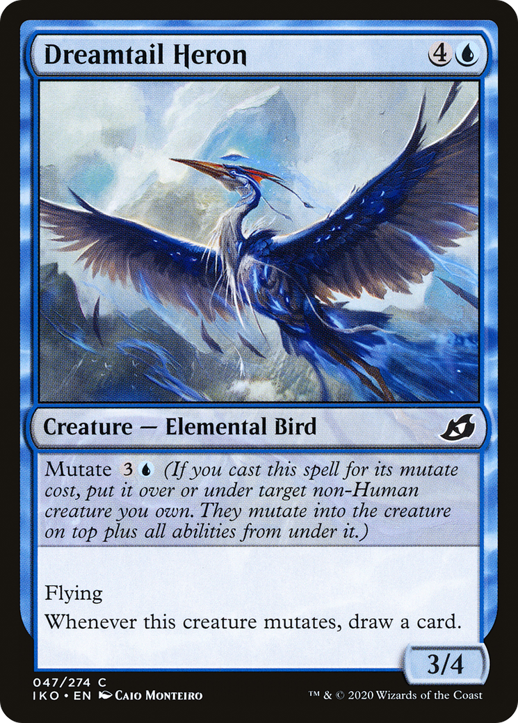 Dreamtail Heron (IKO-047) - Ikoria: Lair of Behemoths Foil