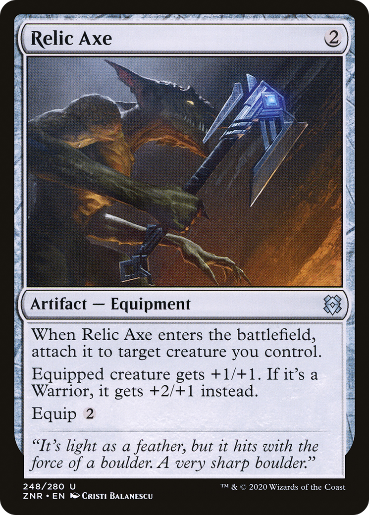 Relic Axe (ZNR-248)  - Zendikar Rising