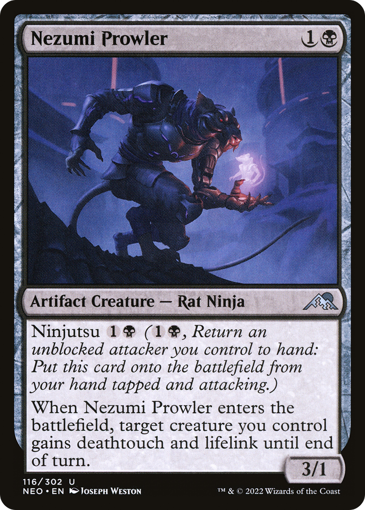 Nezumi Prowler (NEO-116)  Foil - Kamigawa: Neon Dynasty