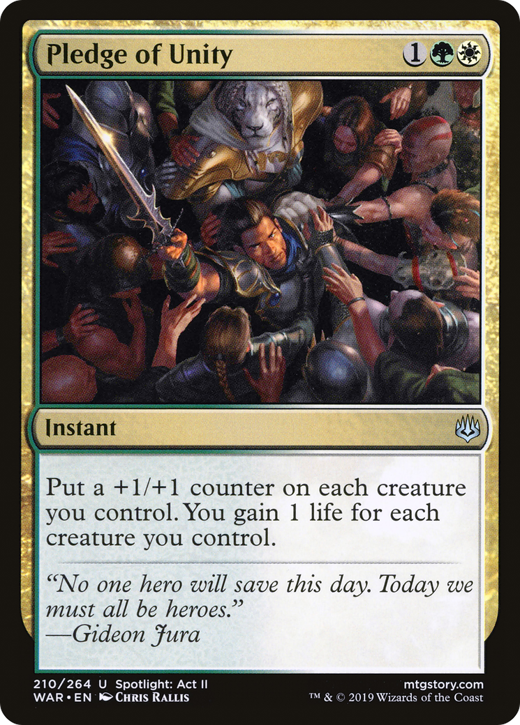 Pledge of Unity (WAR-210)  - War of the Spark