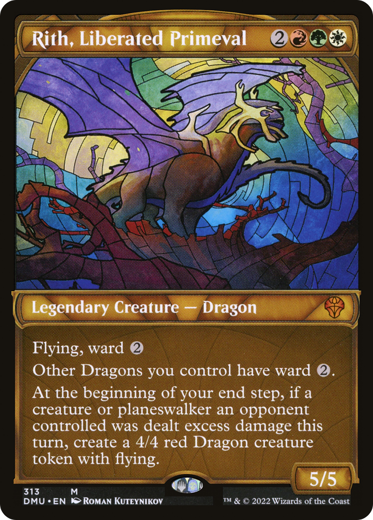 Rith, Liberated Primeval (Showcase) (DMU-313)  Foil - Dominaria United: (Showcase)