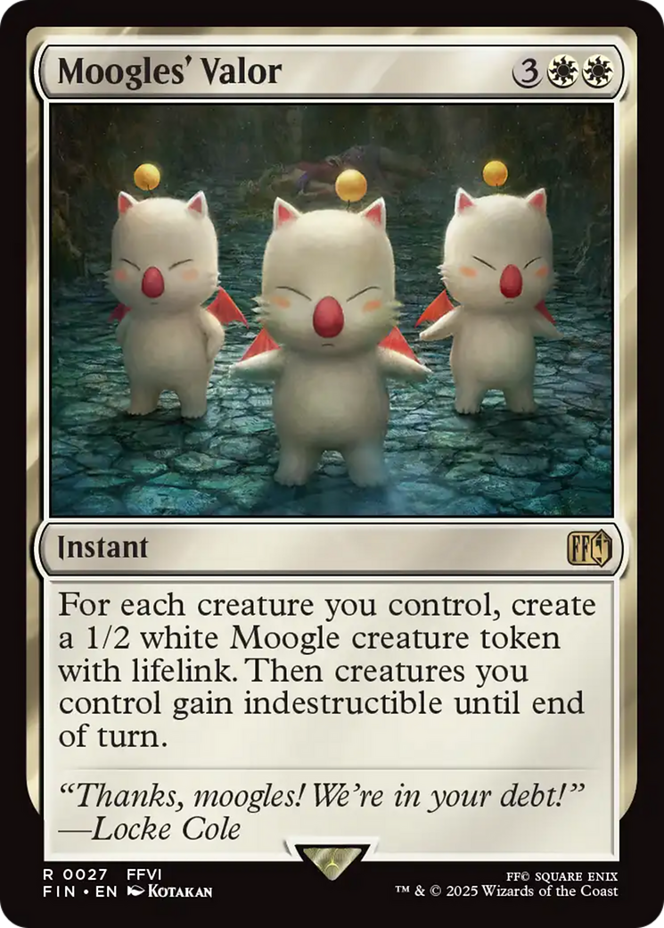 Moogles' Valor (FIN-027)  Foil - FINAL FANTASY