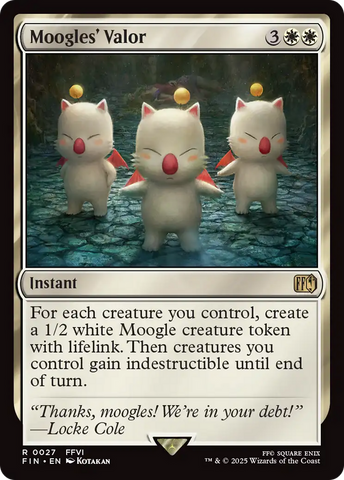 Moogles' Valor (FIN-027)  Foil - FINAL FANTASY
