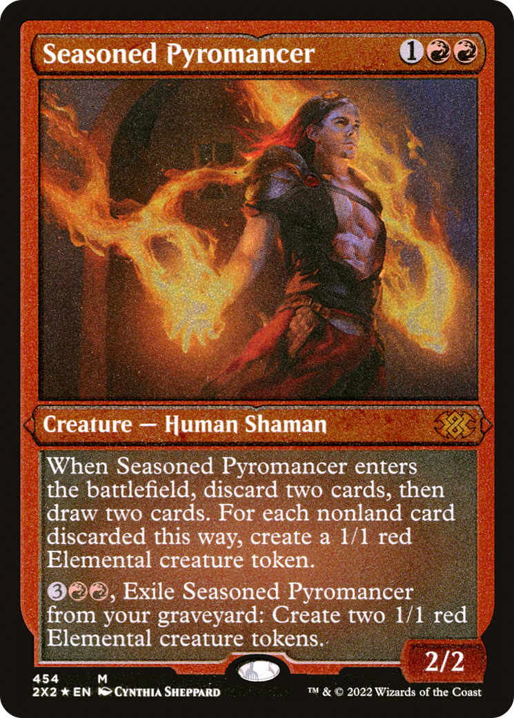 Seasoned Pyromancer (Foil Etched) (2X2-454)  Foil - Double Masters 2022