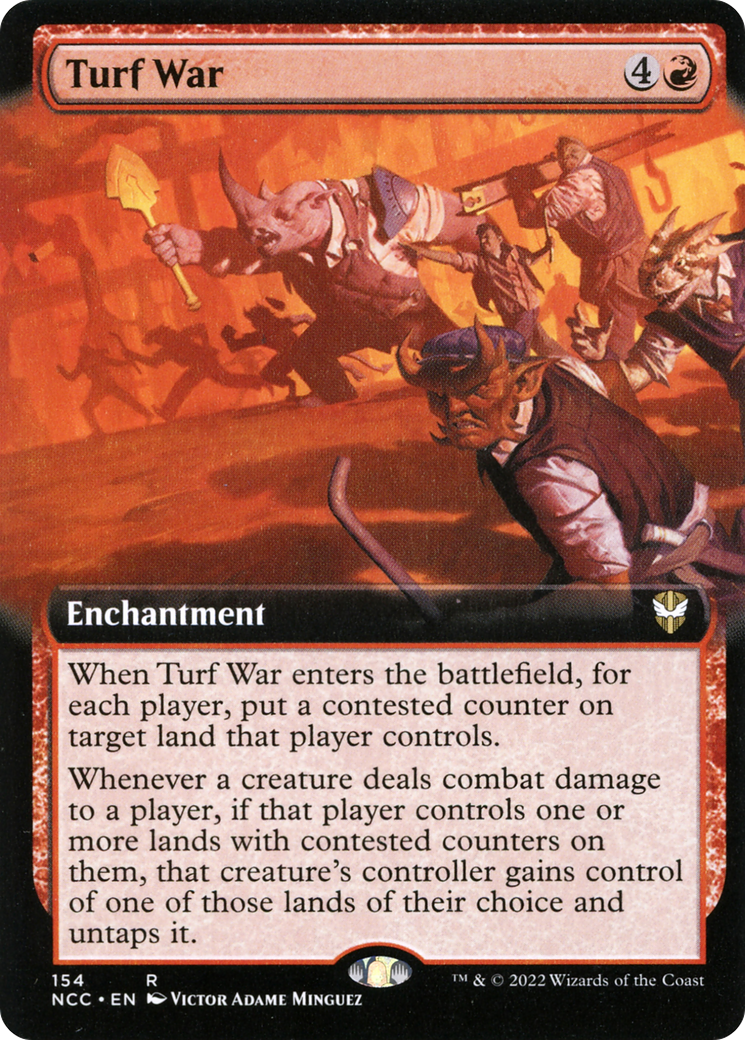 Turf War (Extended Art) (NCC-154)  - New Capenna Commander: (Extended Art)