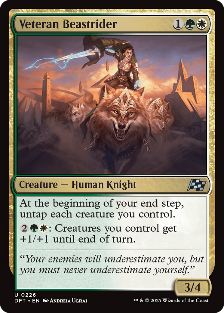 Veteran Beastrider (DFT-226)  Foil - Aetherdrift
