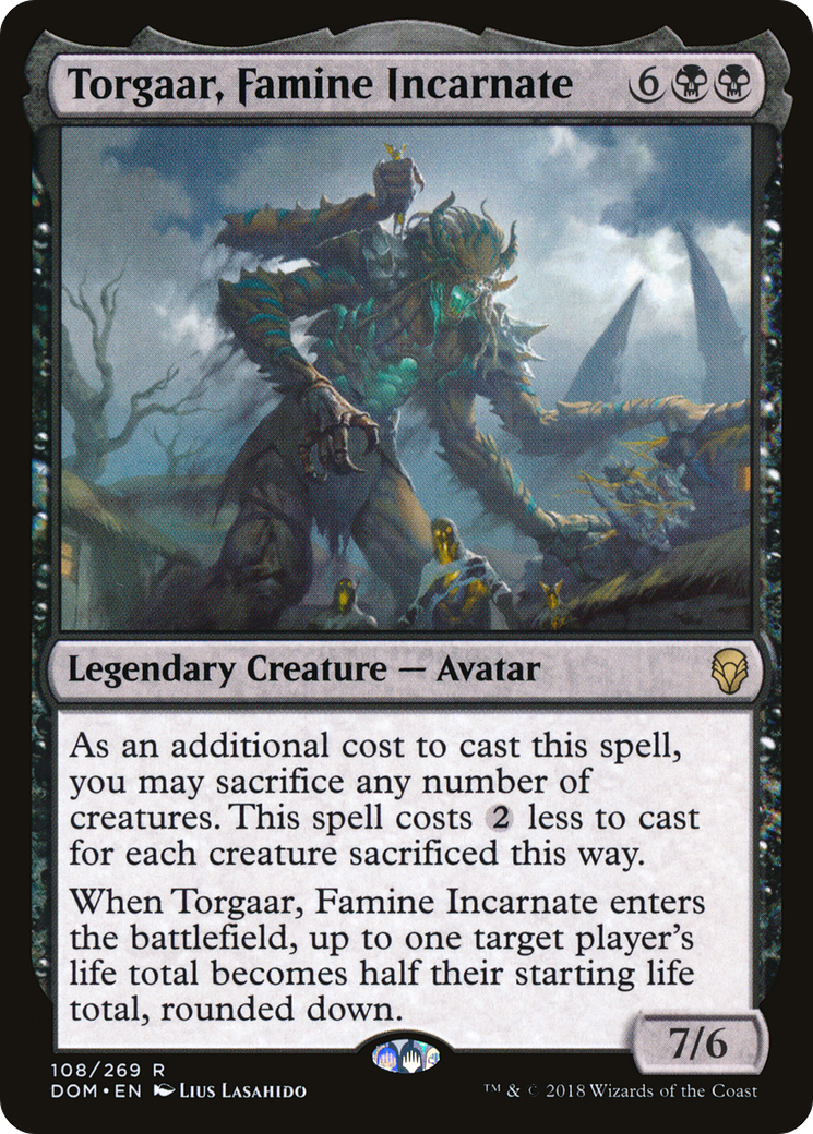 Torgaar, Famine Incarnate (DOM-108)  Foil - Dominaria