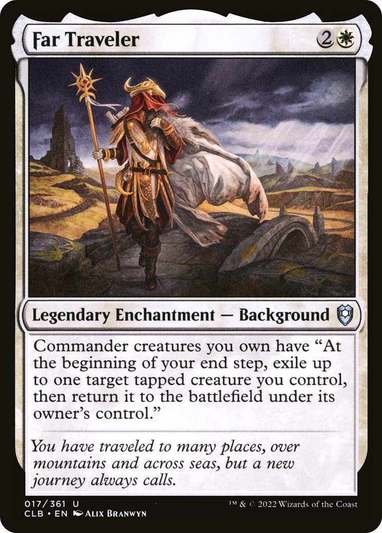 Far Traveler (CLB-017)  - Commander Legends: Battle for Baldur's Gate