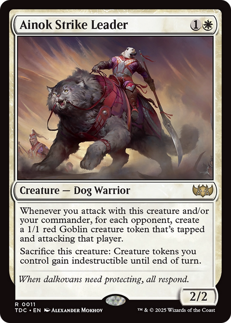 Ainok Strike Leader (TDC-011) - Commander: Tarkir: Dragonstorm