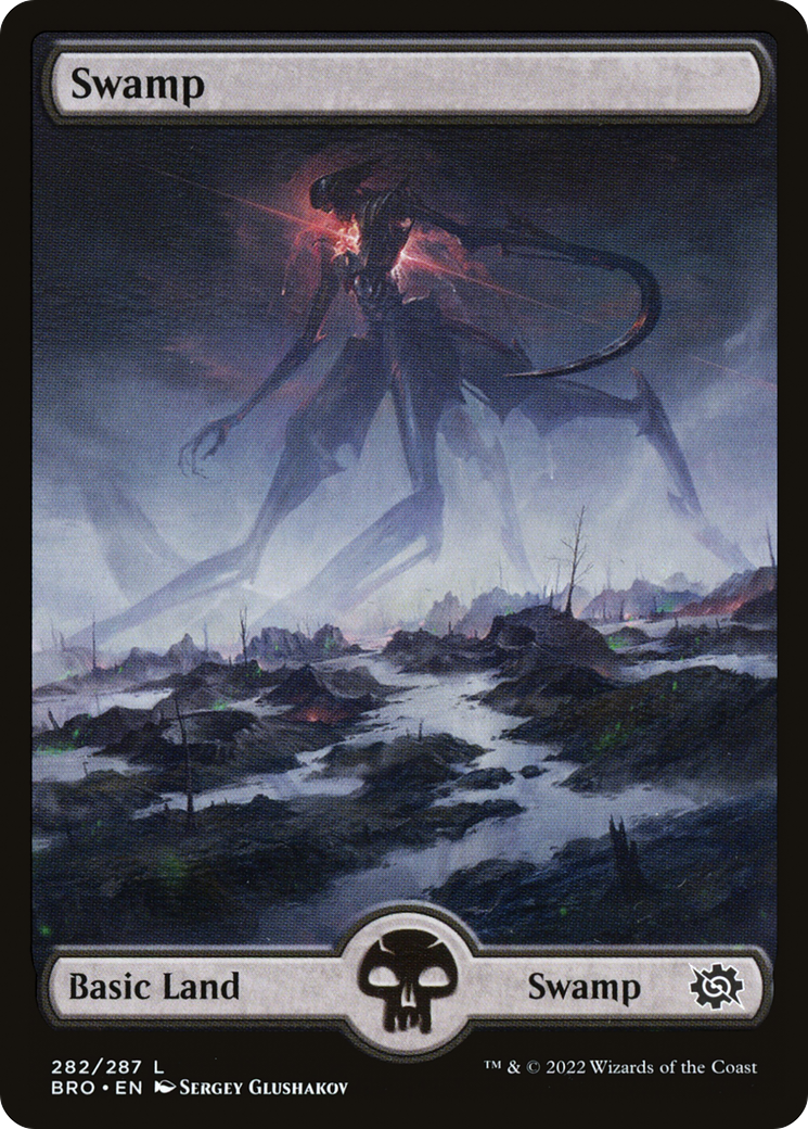 Swamp (282) - Full Art (BRO-282)  Foil - The Brothers' War