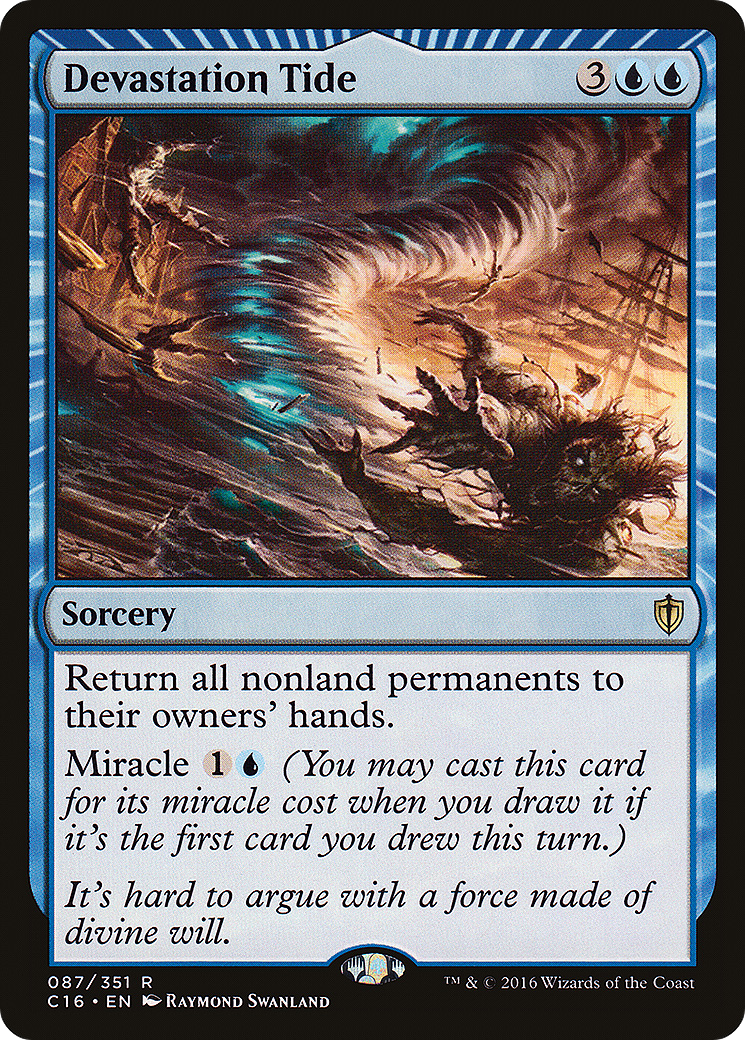 Devastation Tide (C16-087)  - Commander 2016: (miracle)