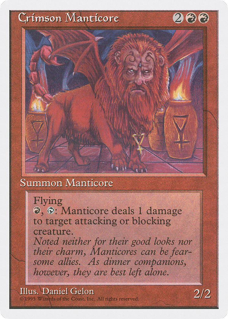 Crimson Manticore (4ED-)  - Fourth Edition