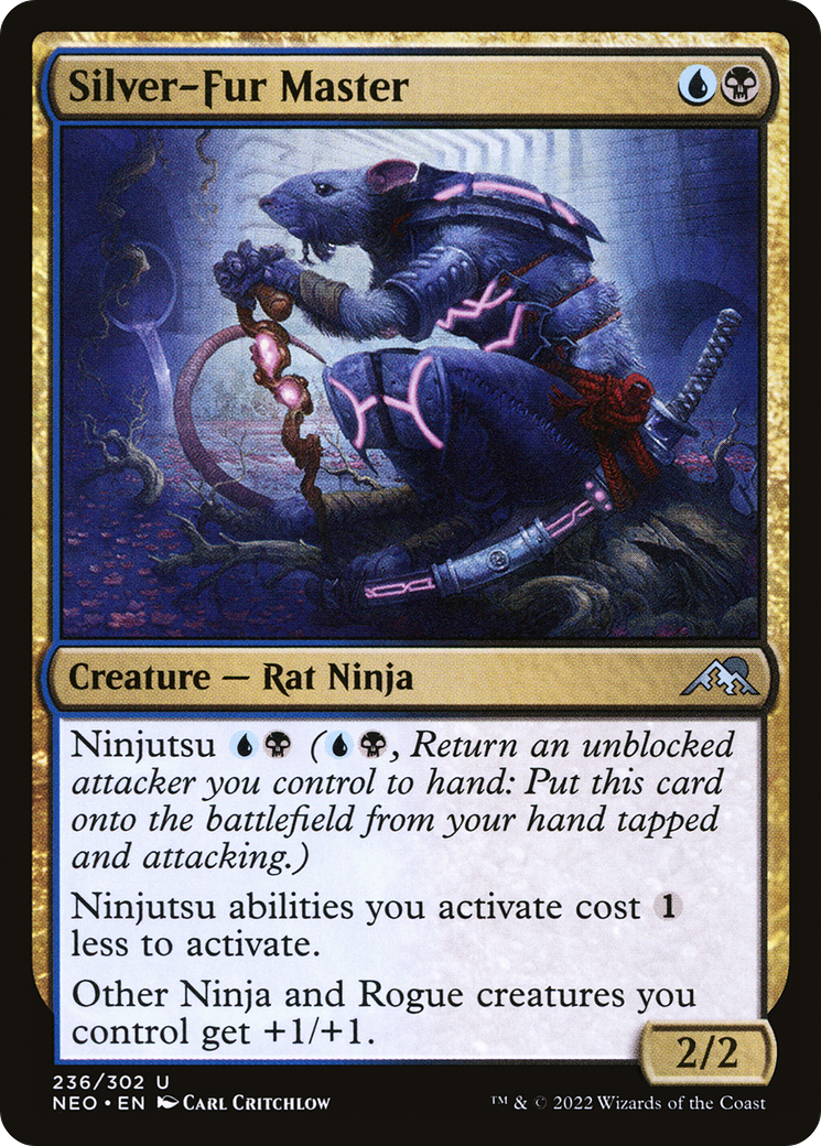 Silver-Fur Master (NEO-236)  Foil - Kamigawa: Neon Dynasty