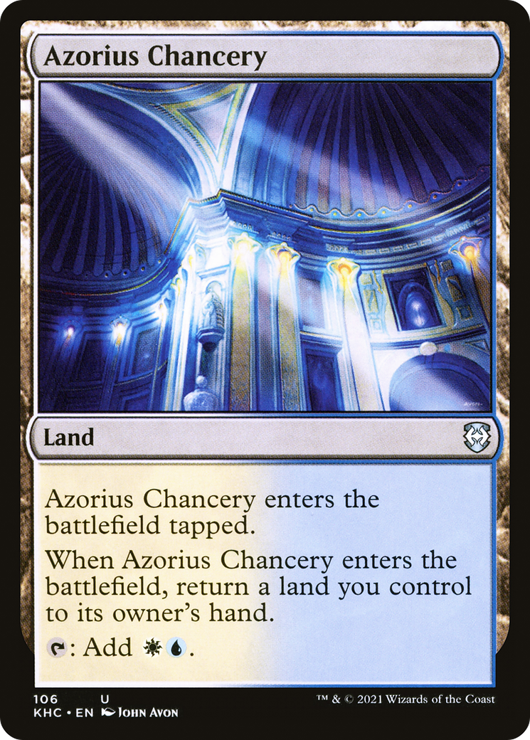 Azorius Chancery (KHC-106)  - Kaldheim Commander