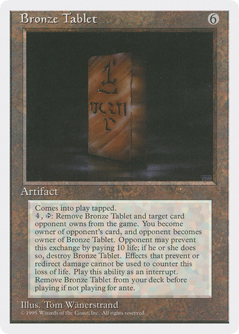 Bronze Tablet (4ED-)  - Fourth Edition