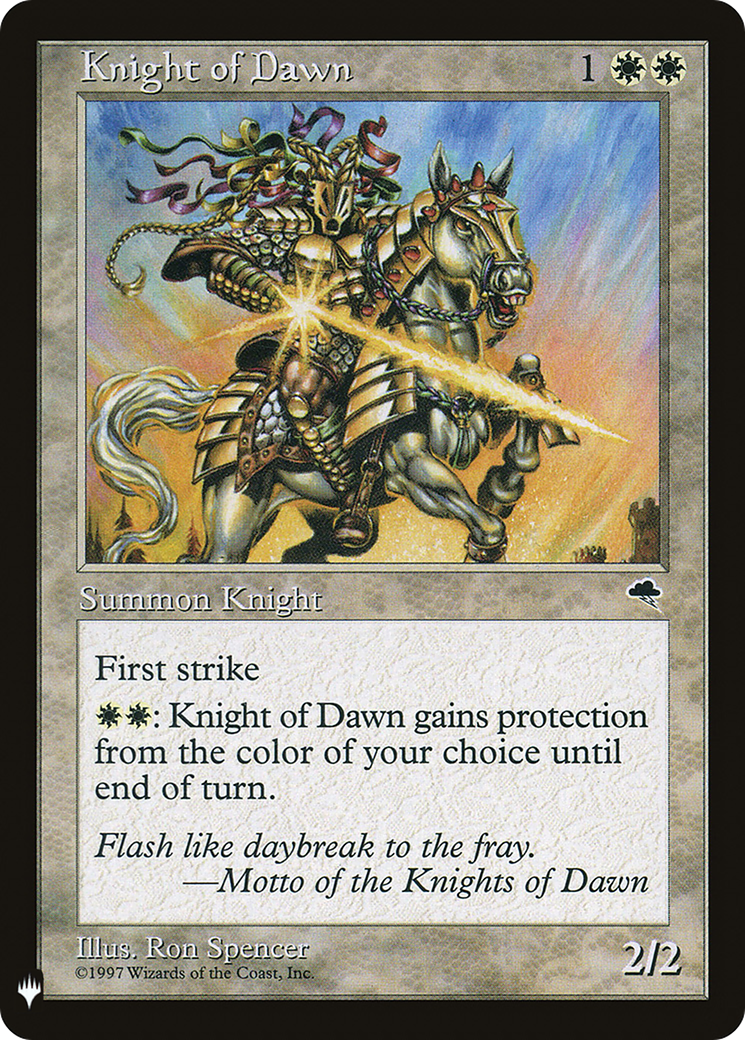Knight of Dawn (LIST-TMP-26)  - The List
