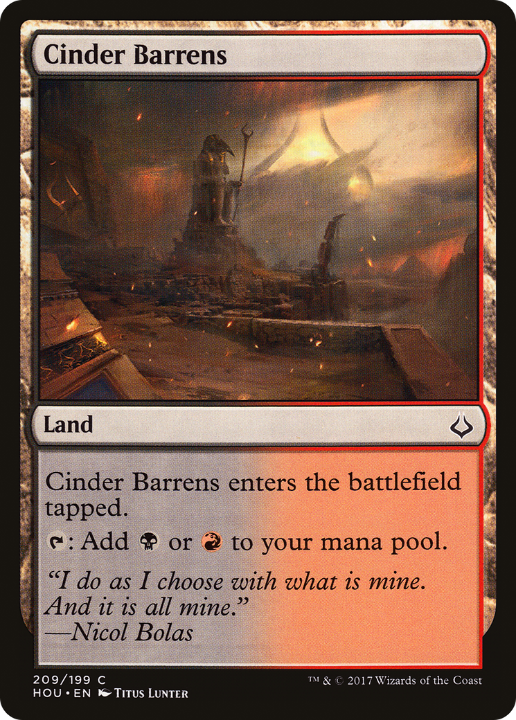 Cinder Barrens (HOU-209)  - Hour of Devastation