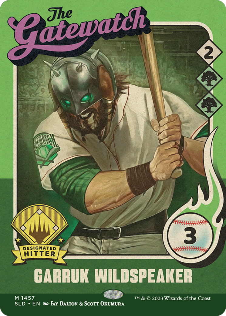 Garruk Wildspeaker (1457) (SLD-1457)  - Secret Lair Drop: (Full Art) (Borderless)