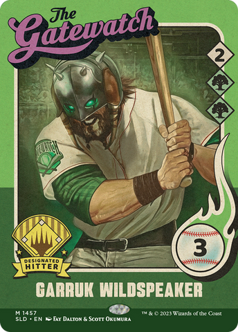 Garruk Wildspeaker (1457) (SLD-1457)  - Secret Lair Drop: (Full Art) (Borderless)