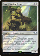 Space Marine Scout (Surge Foil) (40K-015)  Foil - Warhammer 40,000 Commander