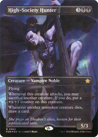 High-Society Hunter (FDN-384) - Foundations (Borderless) Foil
