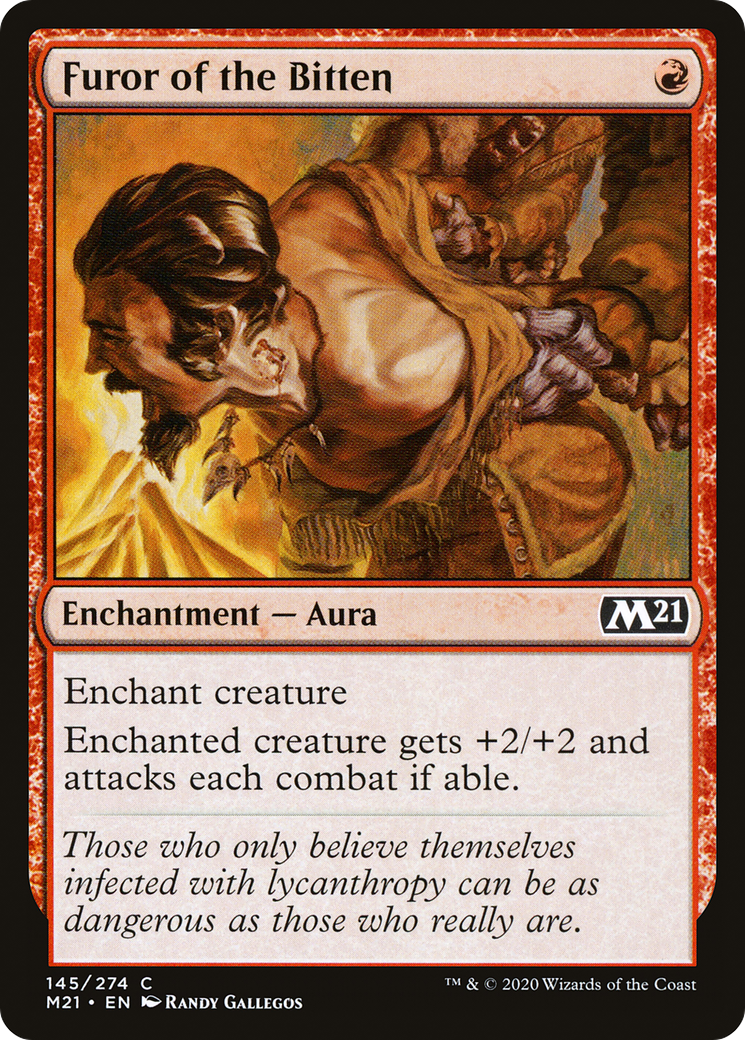 Furor of the Bitten (M21-145)  Foil - Core Set 2021