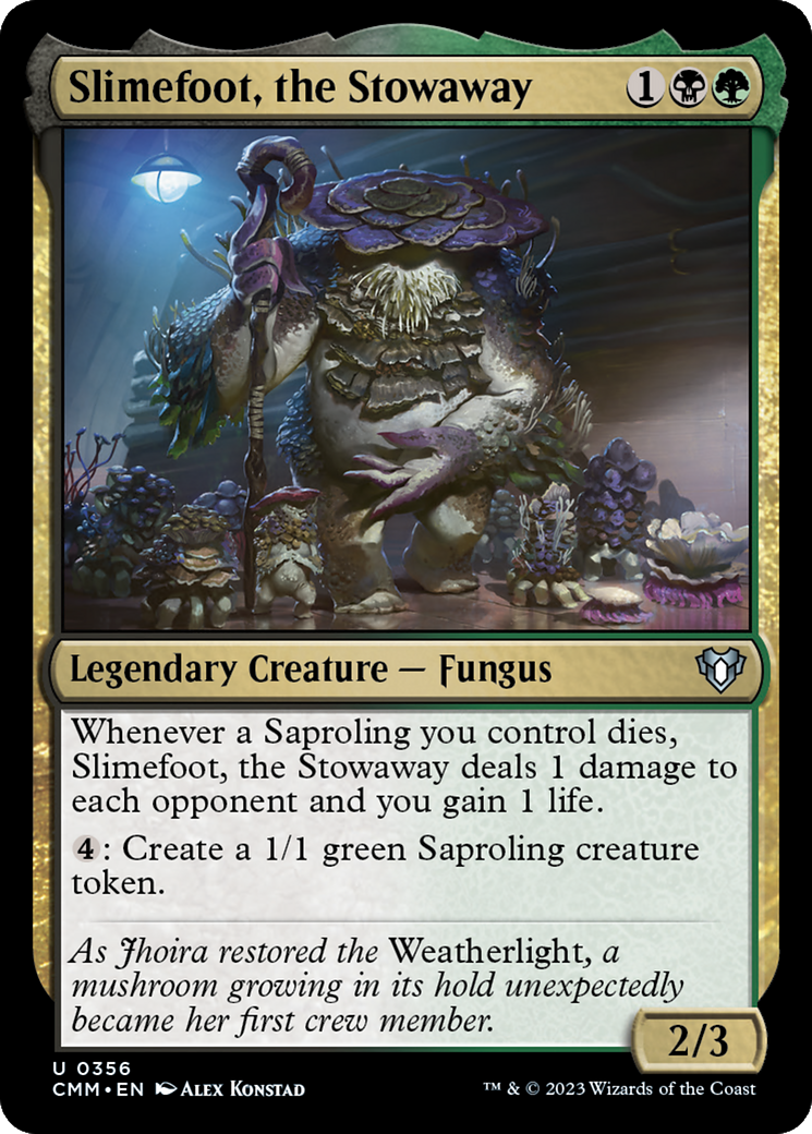 Slimefoot, the Stowaway (CMM-356)  Foil - Commander Masters