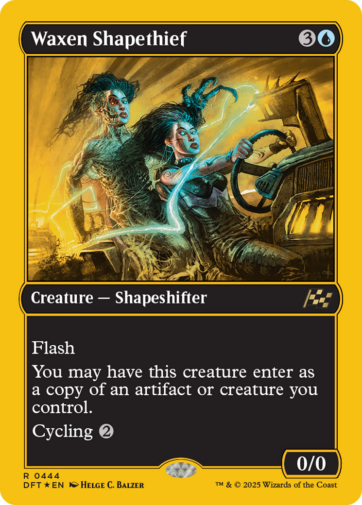 Waxen Shapethief (First-Place Foil) (DFT-444)  Foil - Aetherdrift