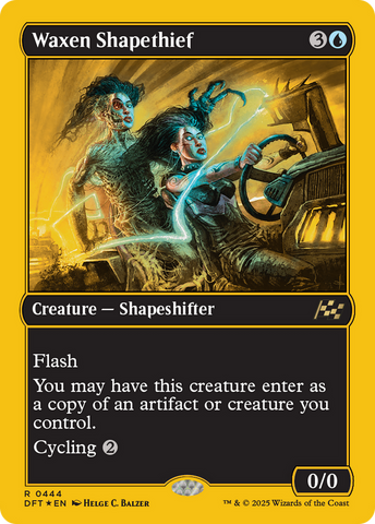 Waxen Shapethief (First-Place Foil) (DFT-444)  Foil - Aetherdrift