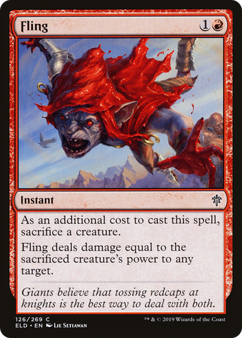 Fling (ELD-126)  Foil - Throne of Eldraine