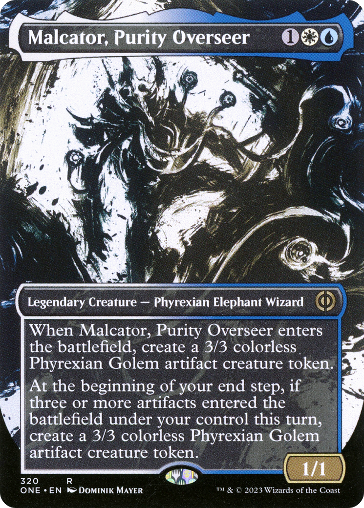 Malcator, Purity Overseer (Showcase) (ONE-320)  - Phyrexia: All Will Be One: (Showcase) (Borderless)
