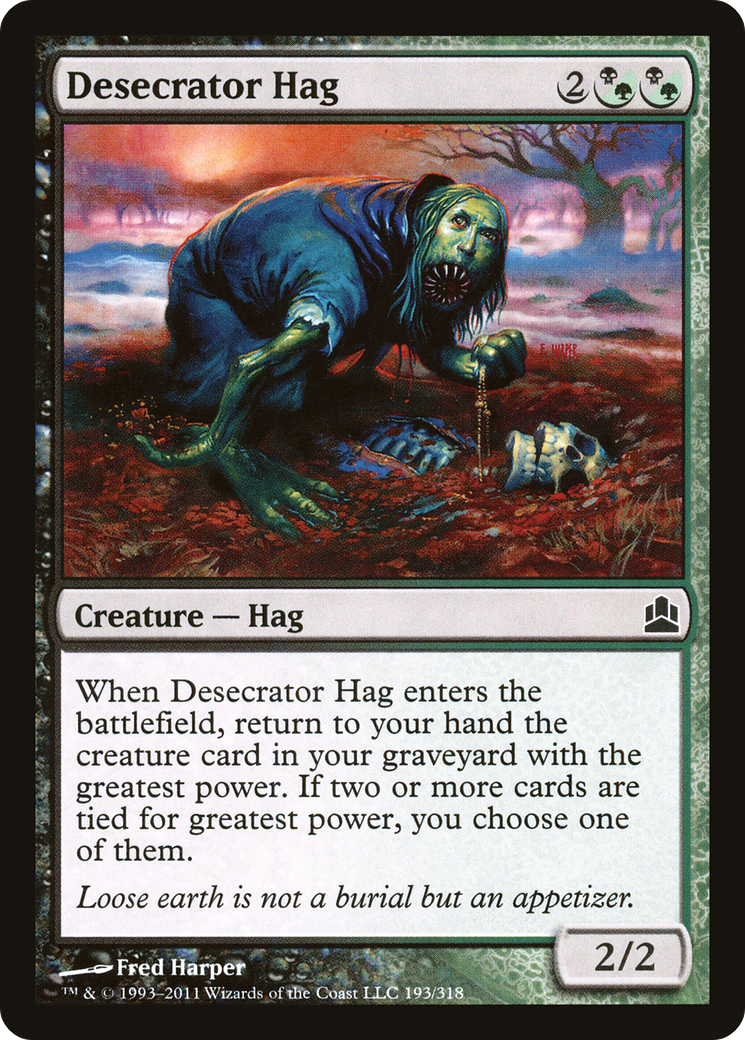 Desecrator Hag (CMD-193)  - Commander 2011