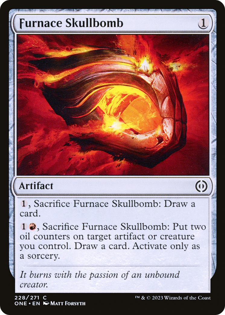 Furnace Skullbomb (ONE-228) - Phyrexia: All Will Be One Foil