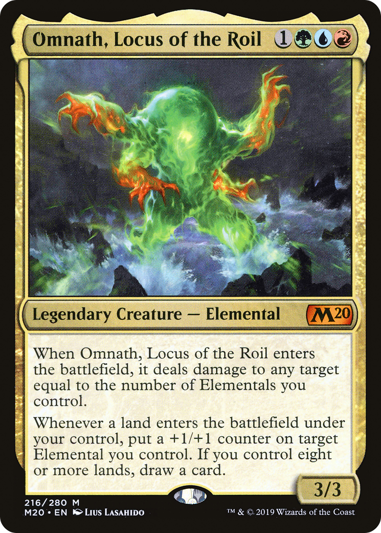 Omnath, Locus of the Roil (M20-216)  - Core Set 2020