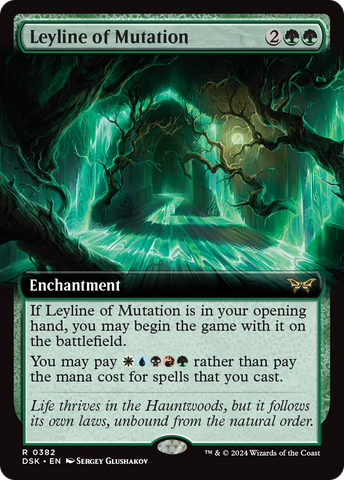 Leyline of Mutation (Extended Art) (DSK-382)  - Duskmourn: House of Horror: (Extended Art)