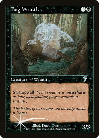 Bog Wraith (7ED-123★) - Seventh Edition Foil